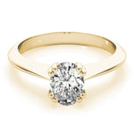 Double Prong Oval Solitaire Engagement Ring - Diamonds By Rothschild