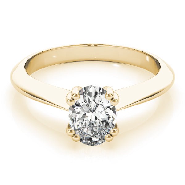 Double Prong Oval Solitaire Engagement Ring - Diamonds By Rothschild