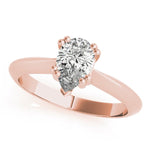 Double Prong Pear Engagement Ring - Diamonds By Rothschild