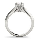 Double Prong Pear Engagement Ring - Diamonds By Rothschild