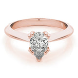 Double Prong Pear Engagement Ring - Diamonds By Rothschild