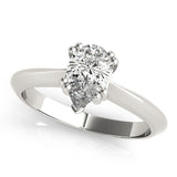 Double Prong Pear Engagement Ring - Diamonds By Rothschild