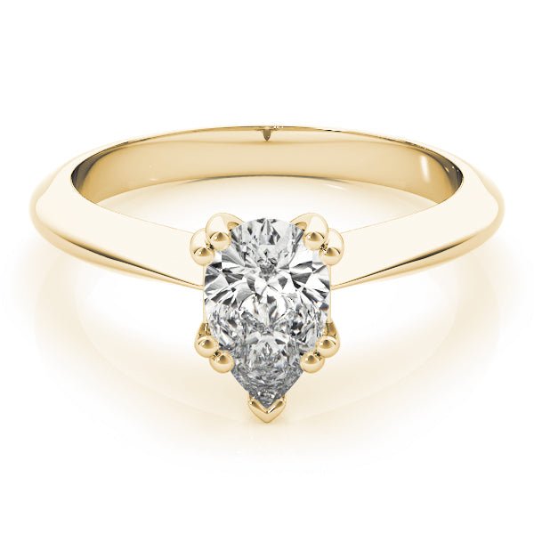 Double Prong Pear Engagement Ring - Diamonds By Rothschild