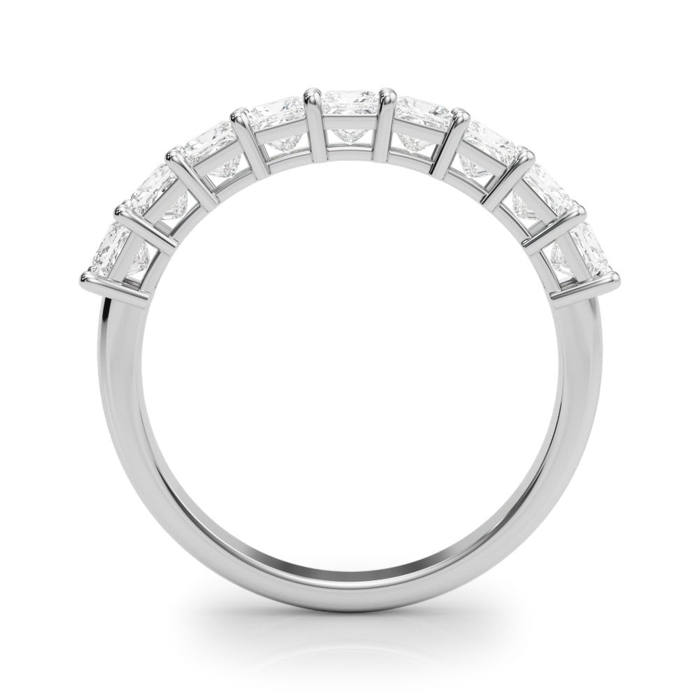 Elegant 9 Stone Shared Prong Princess Diamond Wedding Band - Diamonds By Rothschild