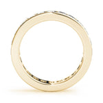 Elegant & Fine Square Cut Diamond Channel Pavé Eternity Wedding Ring - Diamonds By Rothschild