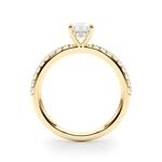 Emerald Center Hidden Halo Pavé Engagement Ring - Diamonds By Rothschild
