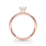 Emerald Center Hidden Halo Pavé Engagement Ring - Diamonds By Rothschild