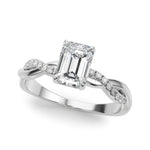 Emerald Cut Center Engagement Ring - Diamonds By Rothschild