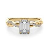 Emerald Cut Center Engagement Ring - Diamonds By Rothschild