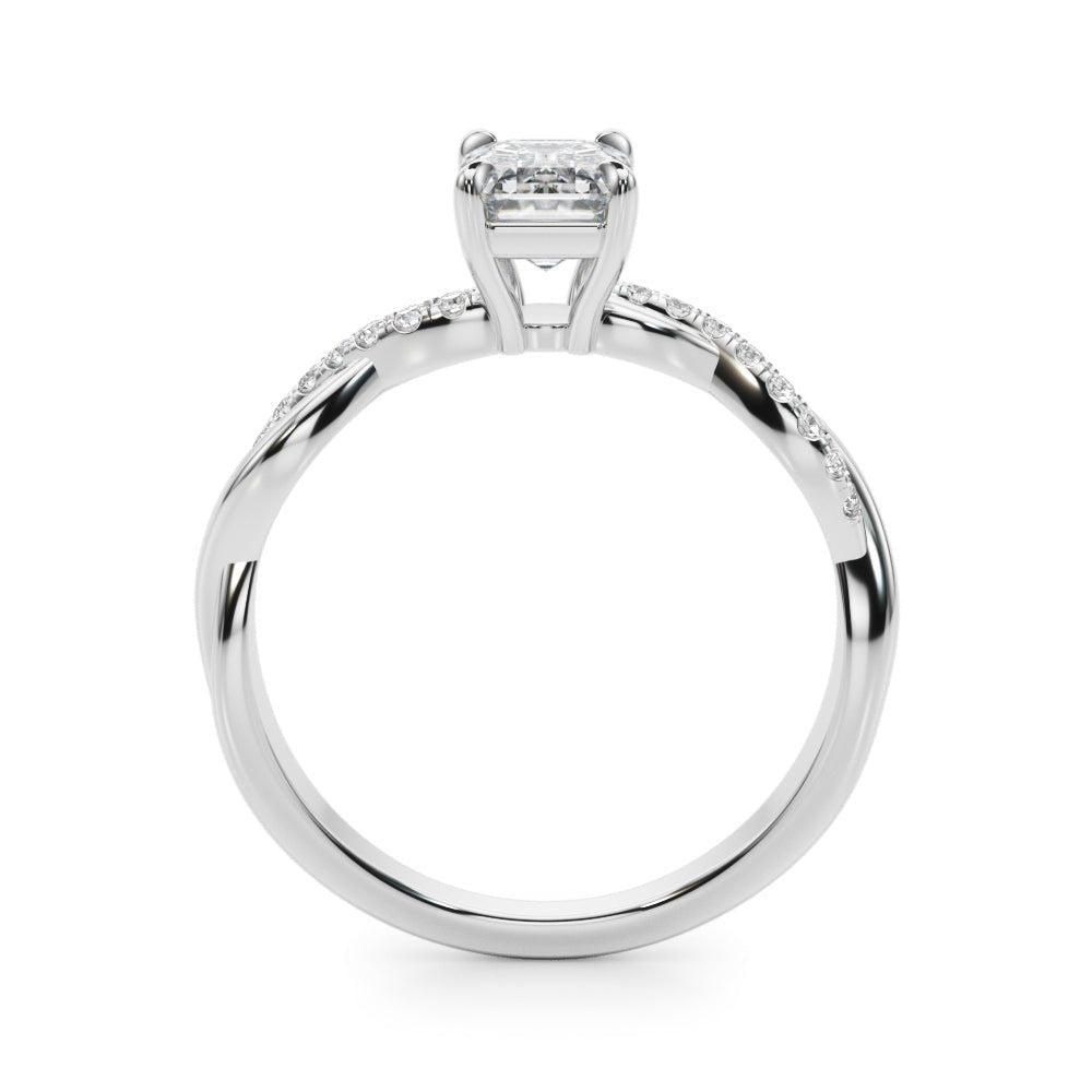 Emerald Cut Center Engagement Ring - Diamonds By Rothschild