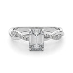 Emerald Cut Center Engagement Ring - Diamonds By Rothschild
