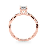 Emerald Cut Center Engagement Ring - Diamonds By Rothschild