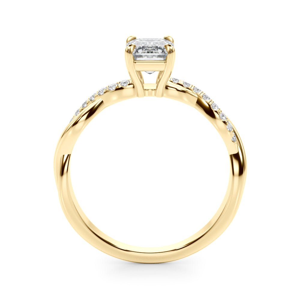 Emerald Cut Center Engagement Ring - Diamonds By Rothschild