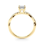 Emerald Cut Center Engagement Ring - Diamonds By Rothschild