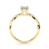 Emerald Cut Center Engagement Ring - Diamonds By Rothschild