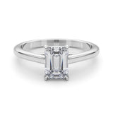 Emerald Cut Solitaire Engagement Ring - Diamonds By Rothschild