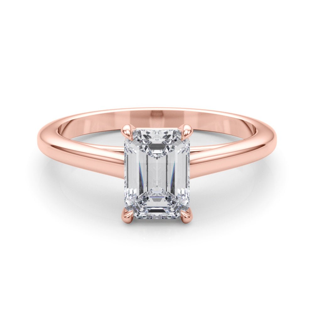 Emerald Cut Solitaire Engagement Ring - Diamonds By Rothschild