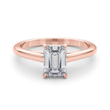 Emerald Cut Solitaire Engagement Ring - Diamonds By Rothschild