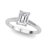 Emerald Cut Solitaire Engagement Ring - Diamonds By Rothschild
