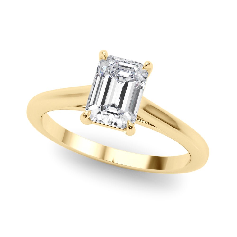 Emerald Cut Solitaire Engagement Ring - Diamonds By Rothschild