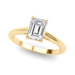 Emerald Cut Solitaire Engagement Ring - Diamonds By Rothschild
