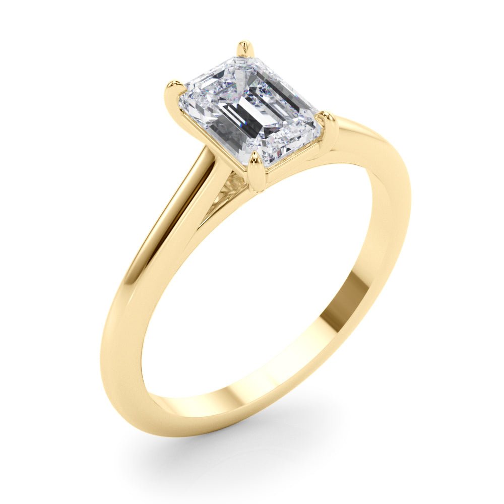 Emerald Cut Solitaire Engagement Ring - Diamonds By Rothschild