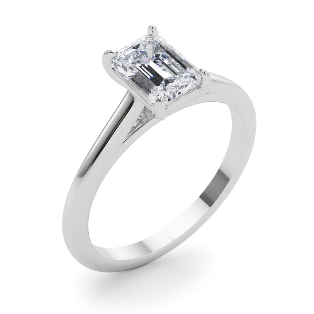 Emerald Cut Solitaire Engagement Ring - Diamonds By Rothschild
