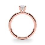 Emerald Hidden Halo Engagement Ring - Diamonds By Rothschild