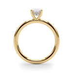 Emerald Hidden Halo Engagement Ring - Diamonds By Rothschild
