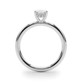 Emerald Hidden Halo Engagement Ring - Diamonds By Rothschild