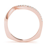 Fine Diamond Pavé Euro Shank Wedding Wrap Ring - Diamonds By Rothschild