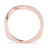 Fine Diamond Pavé Euro Shank Wedding Wrap Ring - Diamonds By Rothschild