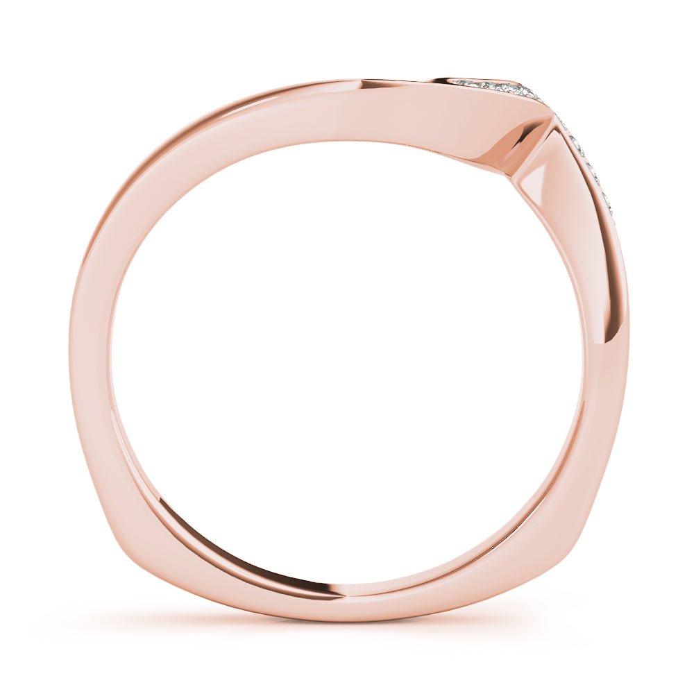 Fine Diamond Pavé Euro Shank Wedding Wrap Ring - Diamonds By Rothschild