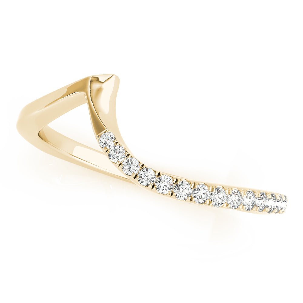 Fine Diamond Pavé Euro Shank Wedding Wrap Ring - Diamonds By Rothschild
