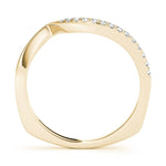Fine Diamond Pavé Euro Shank Wedding Wrap Ring - Diamonds By Rothschild