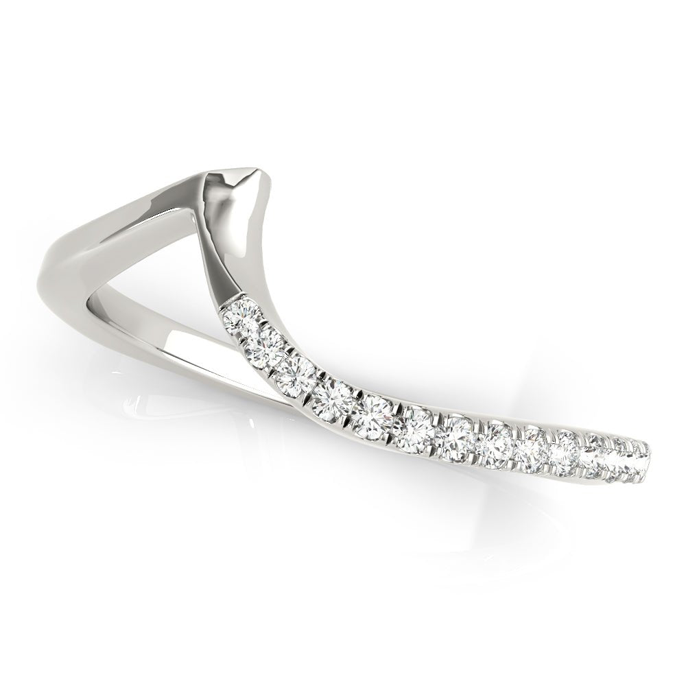 Fine Diamond Pavé Euro Shank Wedding Wrap Ring - Diamonds By Rothschild