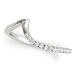 Fine Diamond Pavé Euro Shank Wedding Wrap Ring - Diamonds By Rothschild