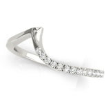 Fine Diamond Pavé Euro Shank Wedding Wrap Ring - Diamonds By Rothschild