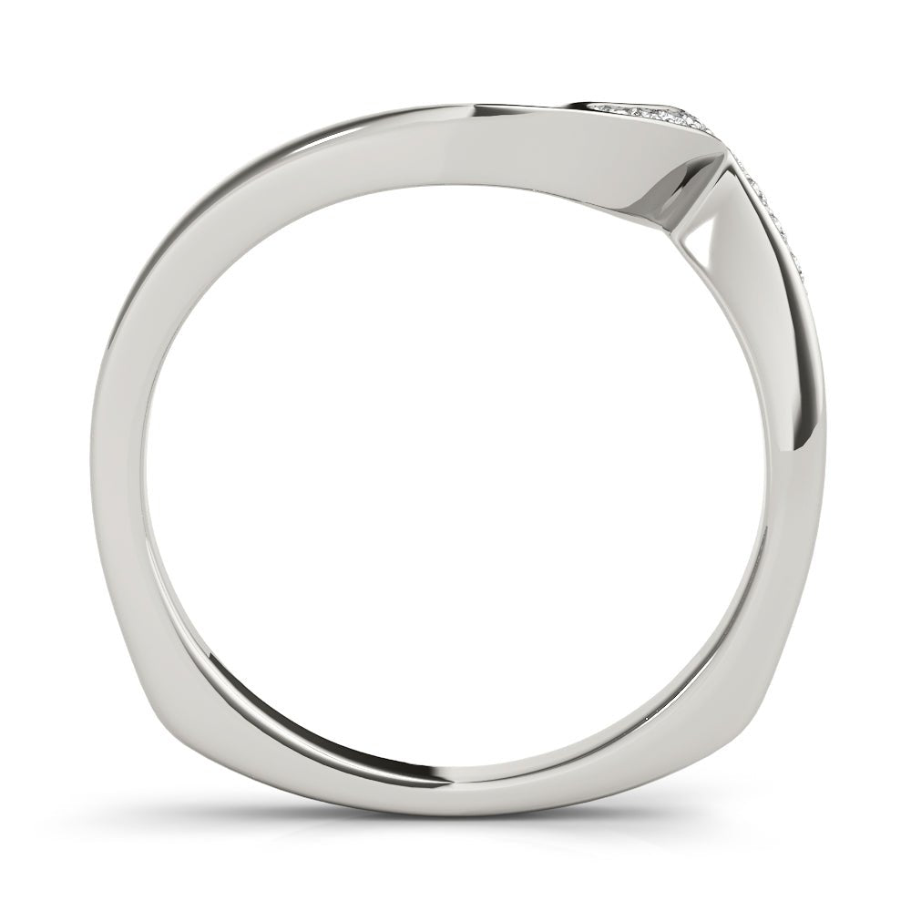 Fine Diamond Pavé Euro Shank Wedding Wrap Ring - Diamonds By Rothschild