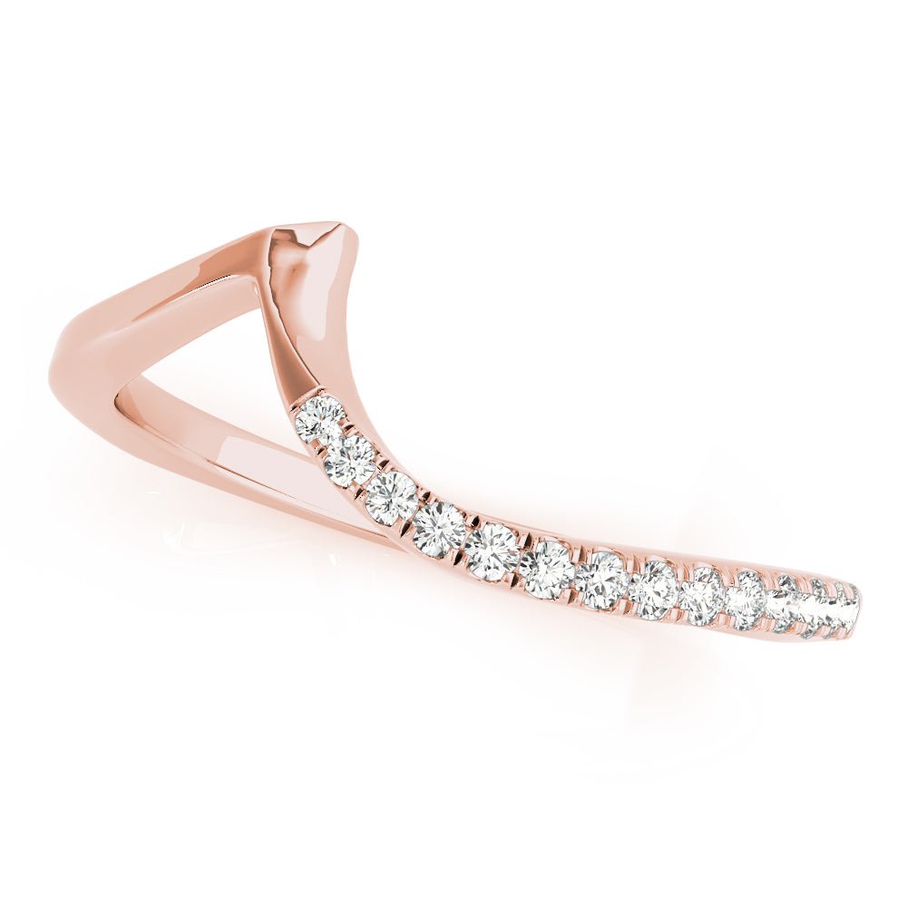 Fine Diamond Pavé Euro Shank Wedding Wrap Ring - Diamonds By Rothschild