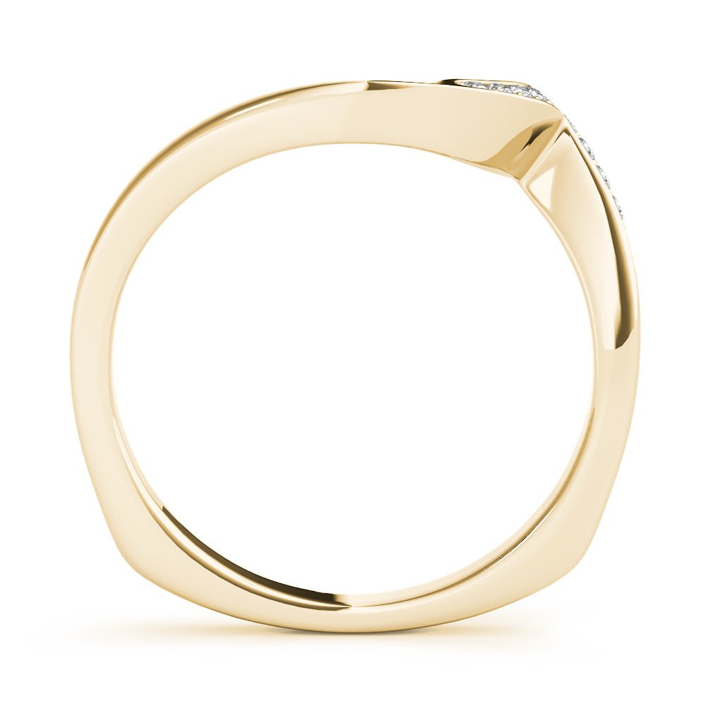 Fine Diamond Pavé Euro Shank Wedding Wrap Ring - Diamonds By Rothschild