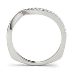 Fine Diamond Pavé Euro Shank Wedding Wrap Ring - Diamonds By Rothschild