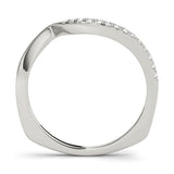 Fine Diamond Pavé Euro Shank Wedding Wrap Ring - Diamonds By Rothschild