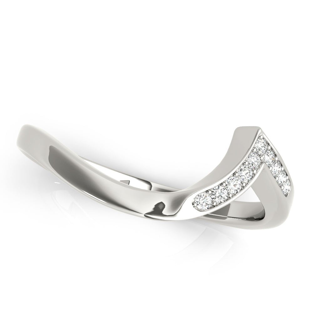 Fine Diamond Pavé Euro Shank Wedding Wrap Ring - Diamonds By Rothschild