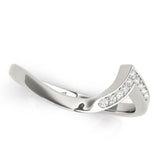 Fine Diamond Pavé Euro Shank Wedding Wrap Ring - Diamonds By Rothschild