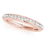 Fine & Sophisticated Channel Pavé Diamond Wedding Band - Diamonds By Rothschild