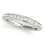 Fine & Sophisticated Channel Pavé Diamond Wedding Band - Diamonds By Rothschild