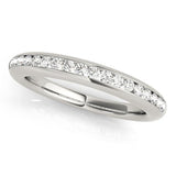 Fine & Sophisticated Channel Pavé Diamond Wedding Band - Diamonds By Rothschild