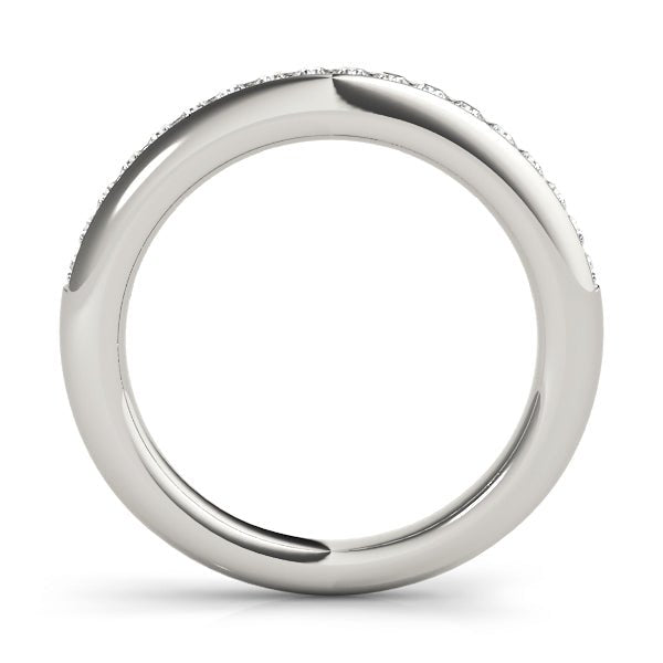 Fine & Sophisticated Channel Pavé Diamond Wedding Band - Diamonds By Rothschild