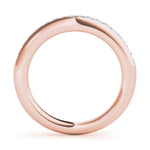 Fine & Sophisticated Channel Pavé Diamond Wedding Band - Diamonds By Rothschild